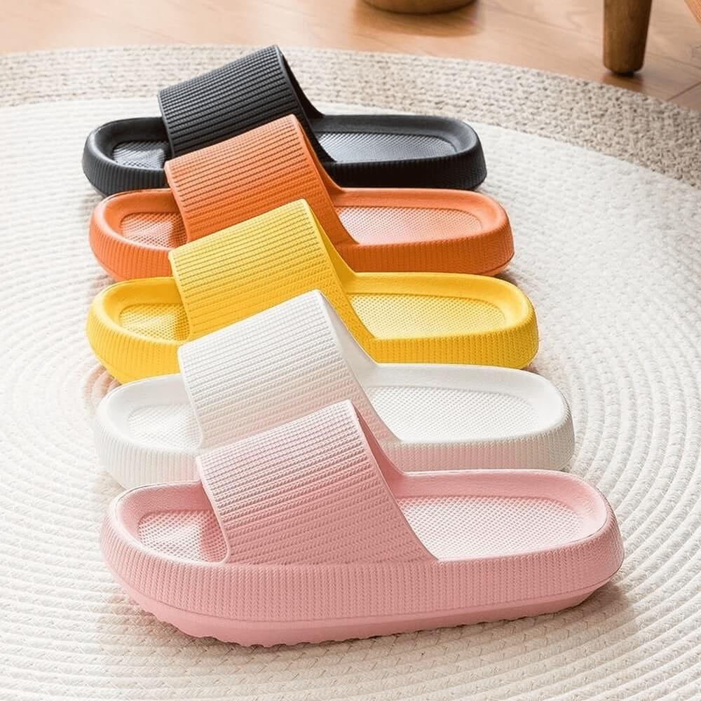 Cozislides Slippers, Foggs Japan Slippers, Cloudfeet Ultra-Soft Slippers,  Pillow Slides, Massage Thick Soled Shoes for Women and Men Slides